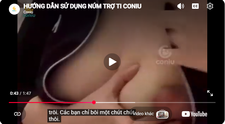 Núm Trợ Ti Silicone Coniu