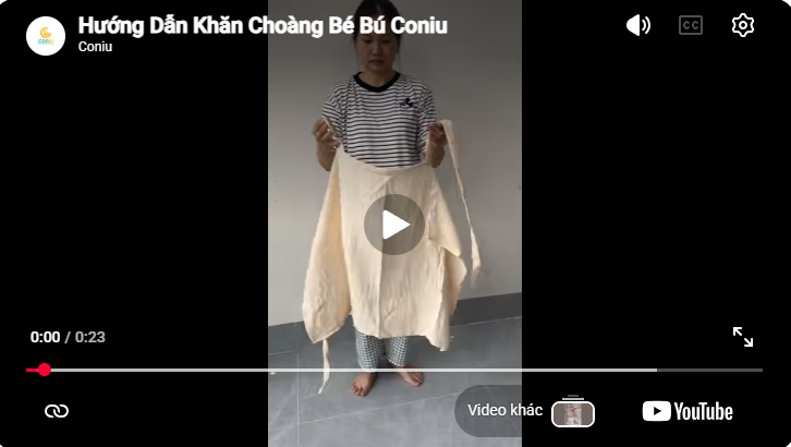 Khăn Choàng Coniu Cho Bé Bú