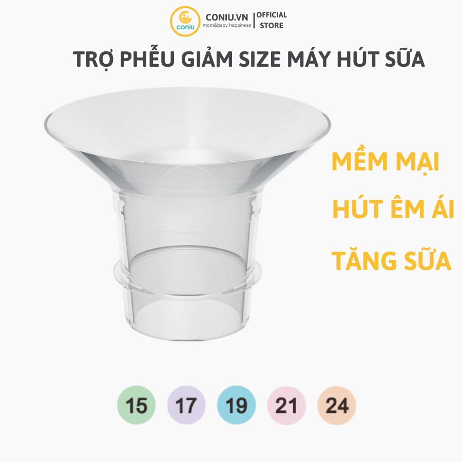 Trợ Phễu Silicone Coniu, Đệm Hạ Size Phễu Size 15-17-19-21-24mm,