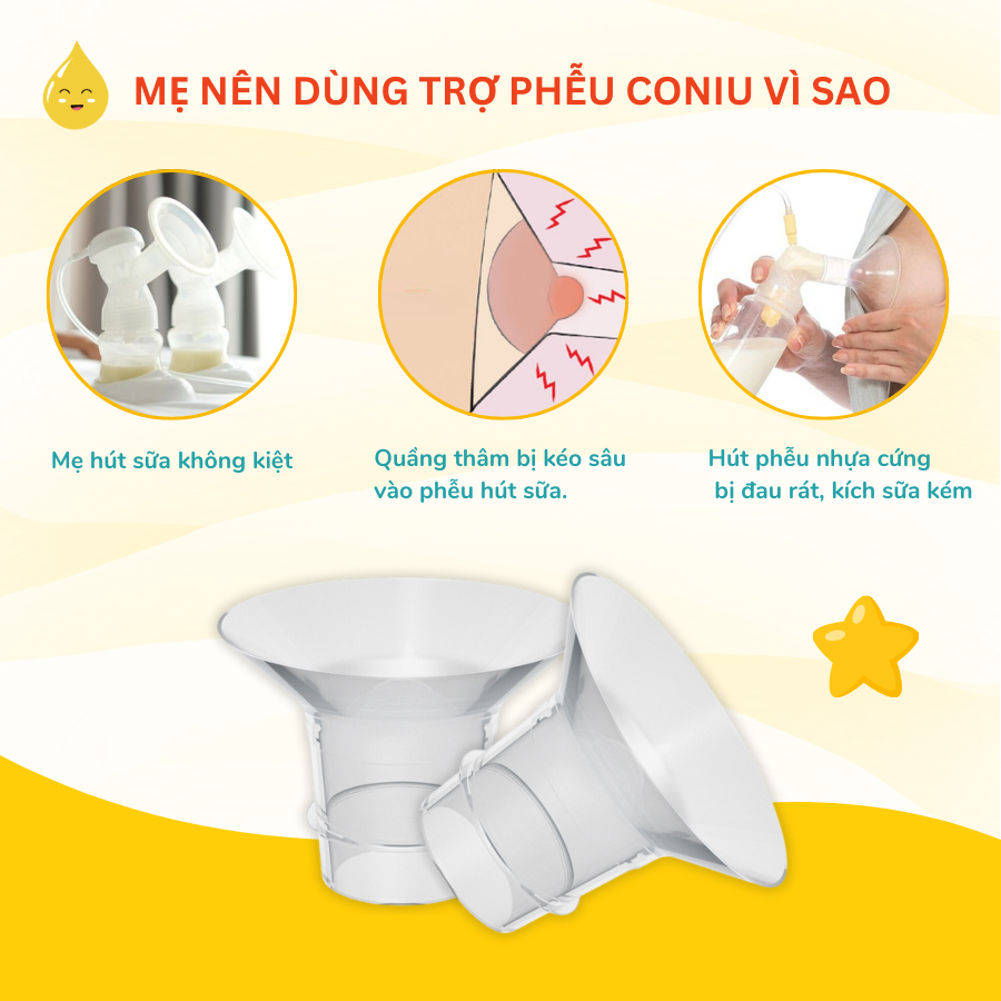 Trợ Phễu Silicone Coniu, Đệm Hạ Size Phễu Size 15-17-19-21-24mm,