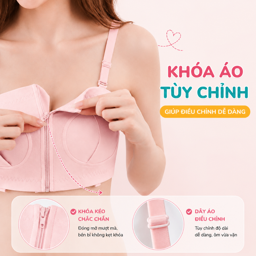 Áo Hút Sữa Rảnh Tay Coniu, Mặc Hút Sữa Cho Mẹ, Có Dây Giữ Bình Hút Sữa