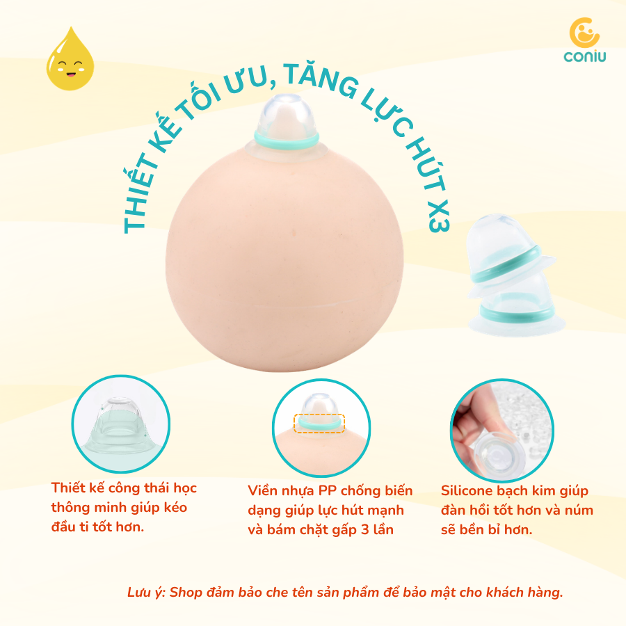 Kéo Đầu Ti Silicone Coniu Giúp Mẹ Cho Con Ti Dễ Dàng Và Thẩm Mĩ