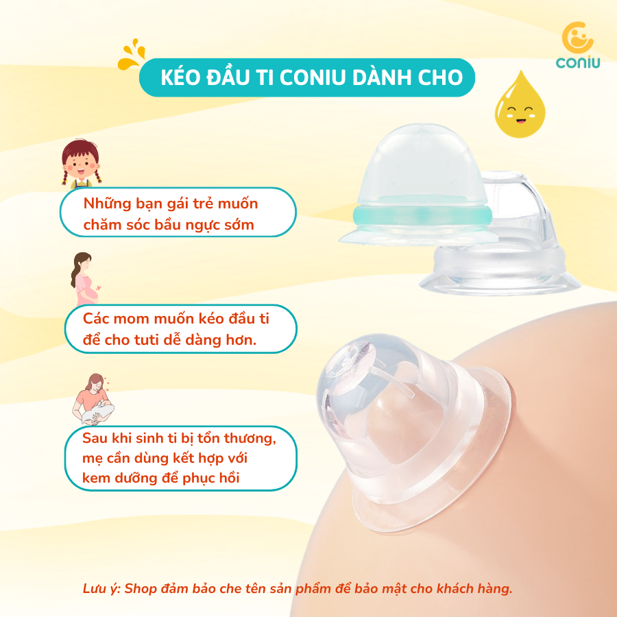 Kéo Đầu Ti Silicone Coniu Giúp Mẹ Cho Con Ti Dễ Dàng Và Thẩm Mĩ