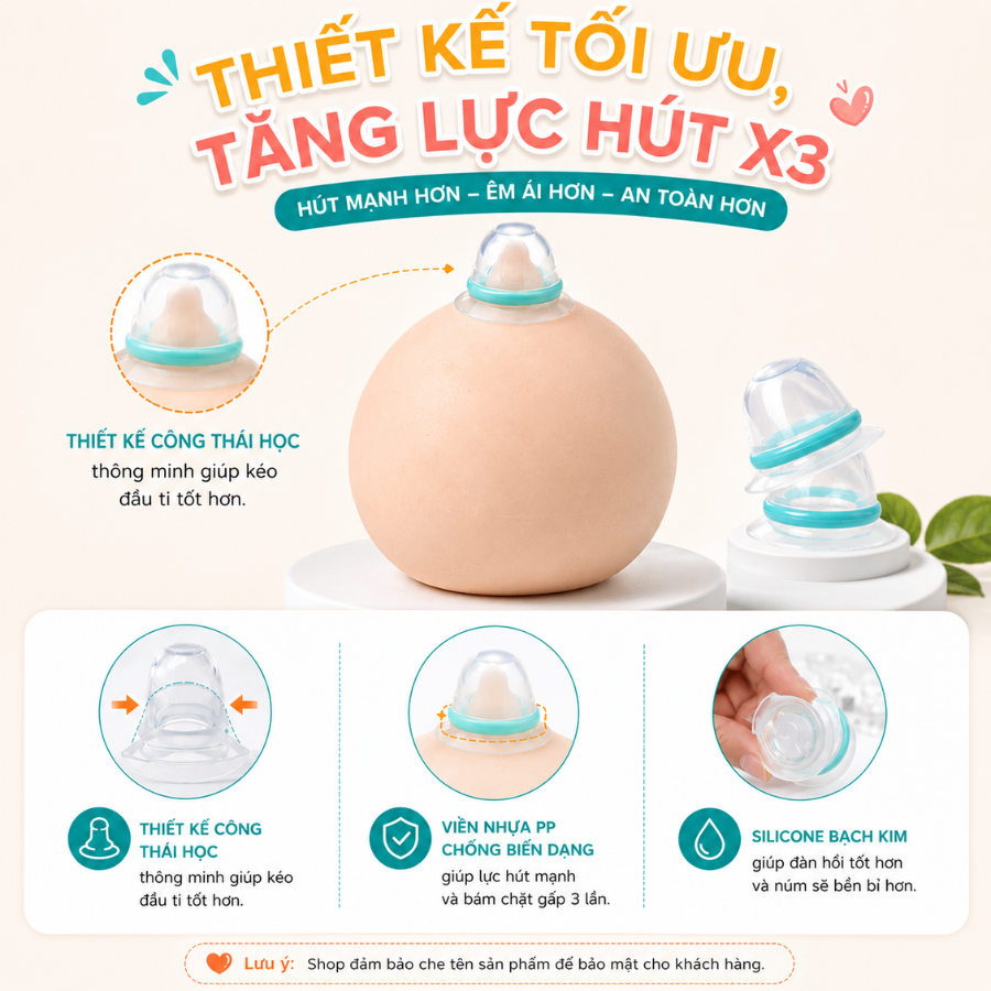 Kéo Đầu Ti Silicone Coniu Giúp Mẹ Cho Con Ti Dễ Dàng Và Thẩm Mĩ( Có Che Tên)