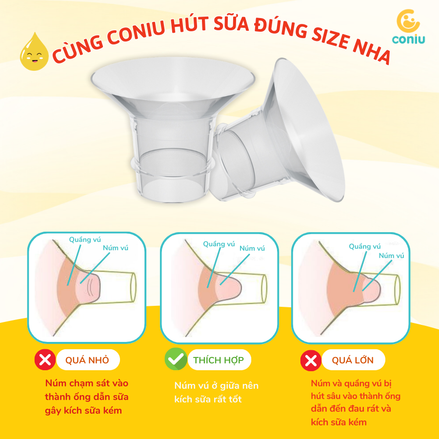 Trợ Phễu Silicone Coniu, Đệm Hạ Size Phễu Size 15-17-19-21-24mm,