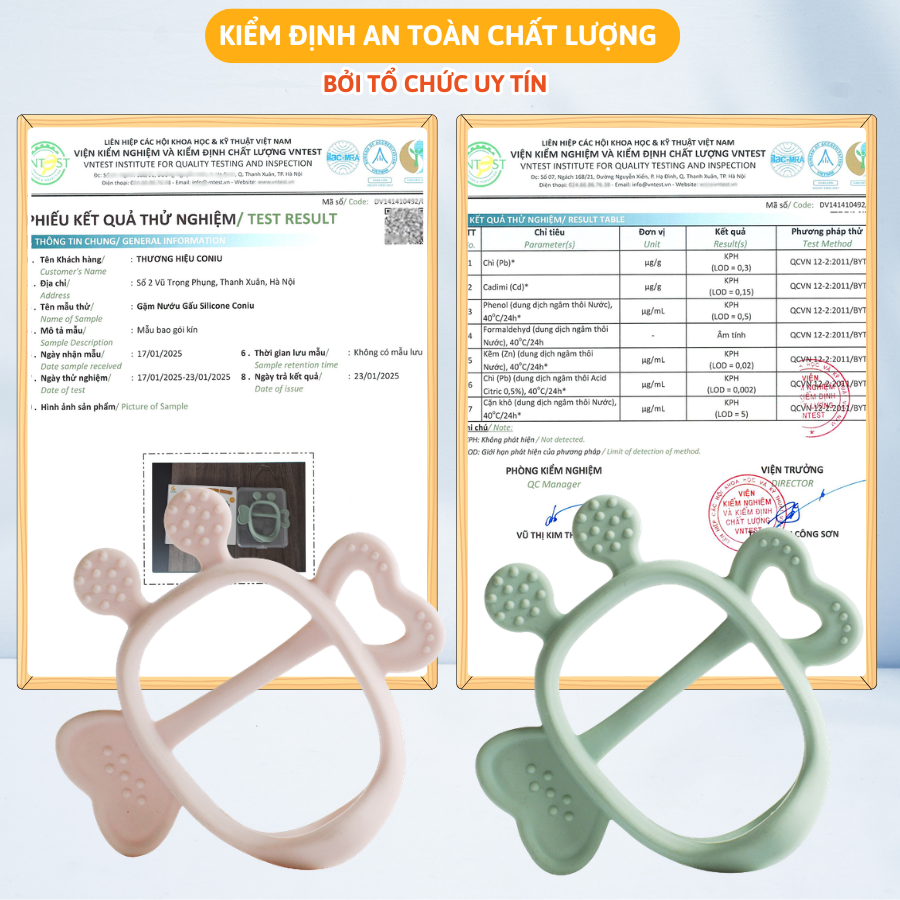 Gặm Nướu Bee Cho Bé Coniu Siêu Mềm Giúp Giảm Ngứa Nướu An Toàn Cho Bé